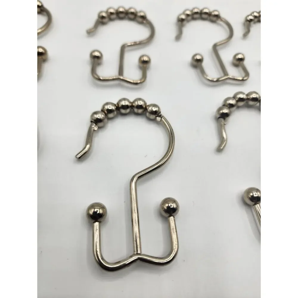 Utopia Bedding Stainless Steel Shower Curtain Hooks 12 count. #O-LD